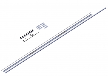Axle Kit, 7.5 cm with Ridge Pole for 9.5-11 m Trailers (B1-102556 & B2-102547)