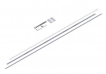 Axle Kit, 7.5 cm with Ridge Pole for 15-16 m Trailers (B1-102559 & B2-102550)